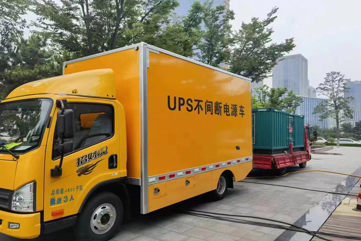 江西发电机租赁施工现场