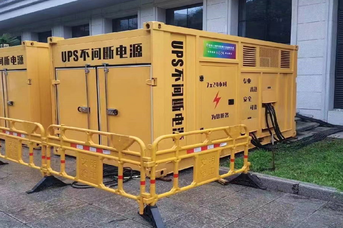 江西发电机租赁施工现场
