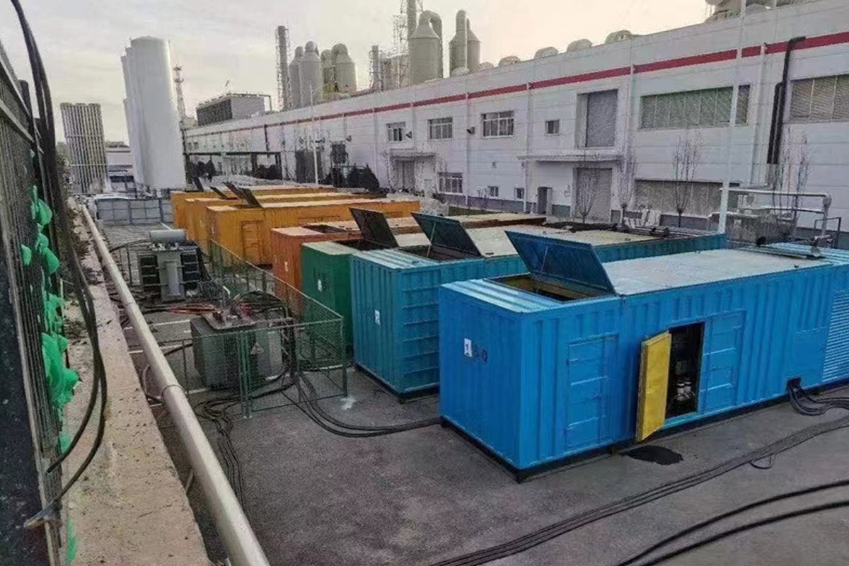 江西发电机租赁施工现场